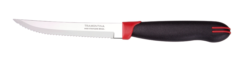 Tramontina multicolor steak knife set of 2 - 5"